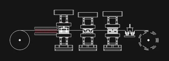 ফোর-স্টেশন প্লাস্টিক থার্মোফর্মিং মেশিন