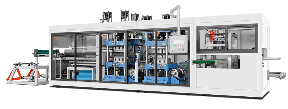 ফলের ট্রে প্লাস্টিকের থার্মোফর্মিং মেশিন ফলের ট্রে প্লাস্টিকের থার্মোফর্মিং মেশিন